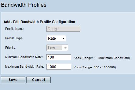 Bandwidth rate limiting