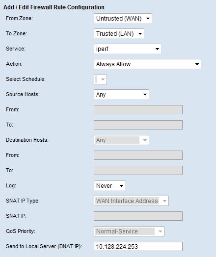 Firewall rule