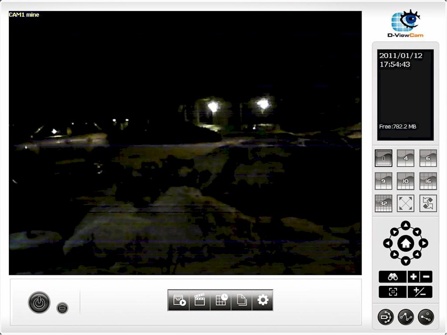 D-View Cam screen