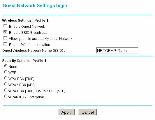 WNDR3700v2 Guest network settings