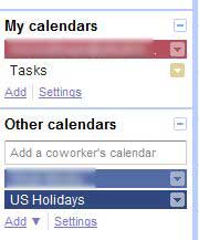 My Calendars