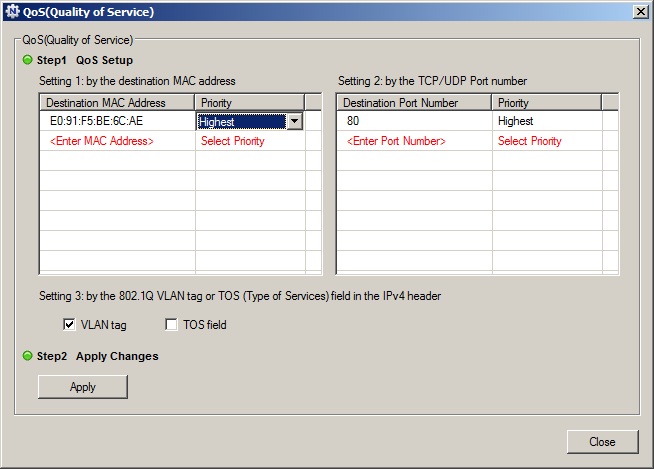 NETGEAR Utility - QoS