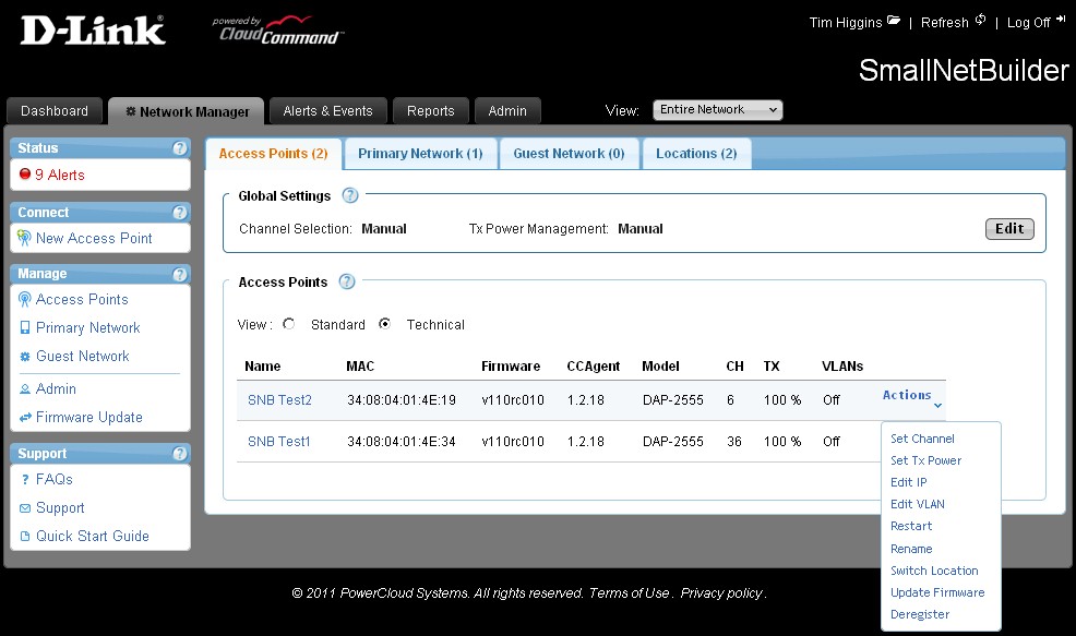 CloudCommand Network Manager Technical view