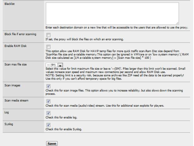 More HTTP proxy settings for anti-virus