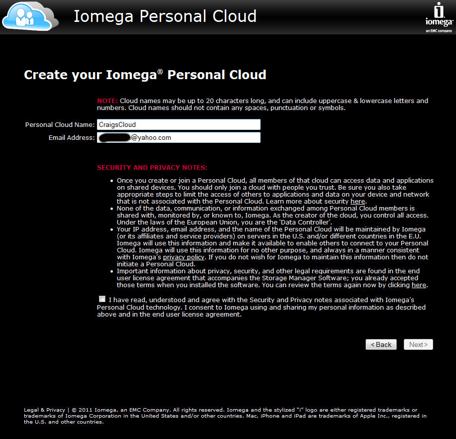 Personal Cloud Configuration