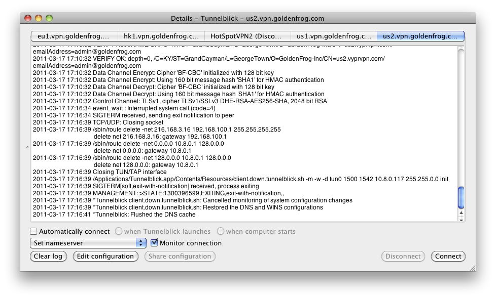 unnelBlick Details Screen TunnelBlick Details Screen