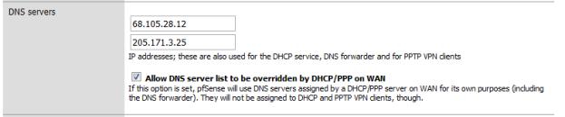 DNS address assignment