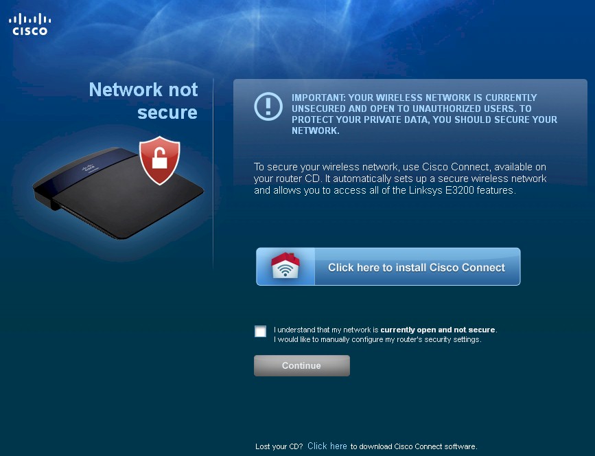E3200 security warning E3200 security warning
