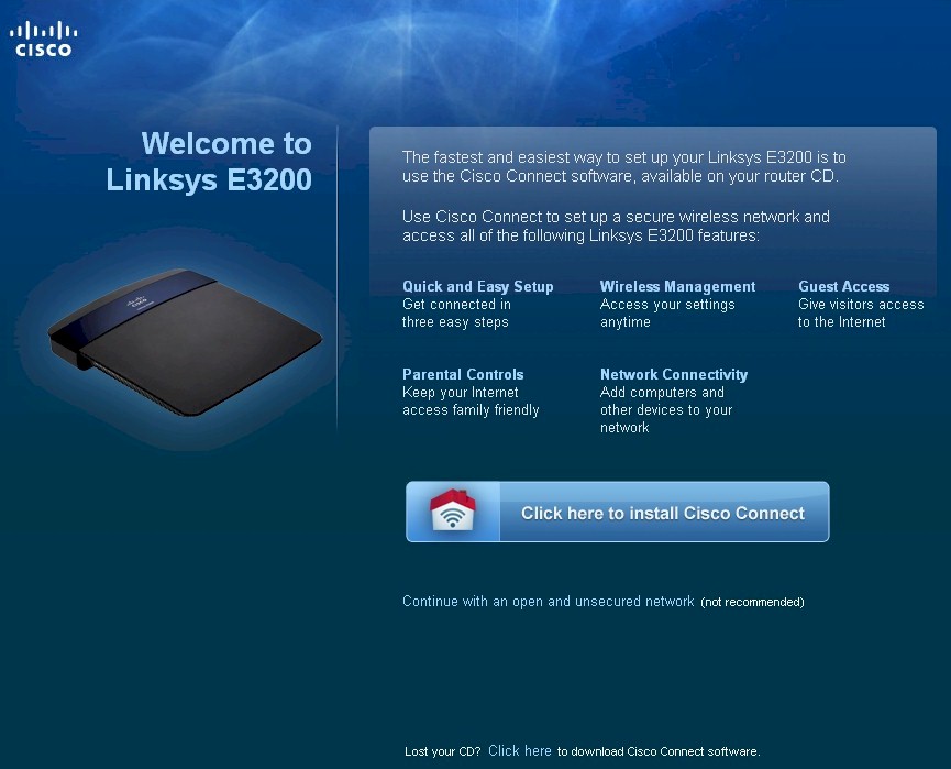 E3200 captive portal