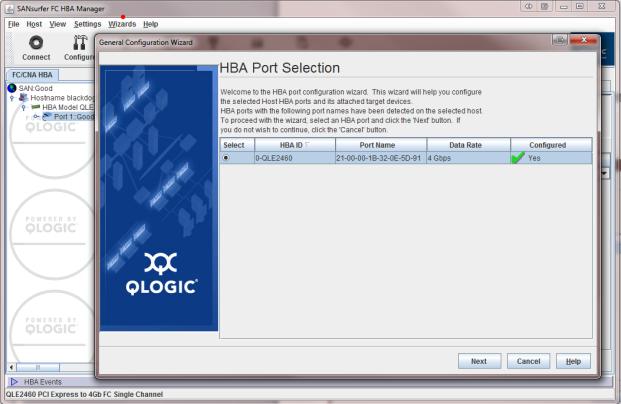 HBA Configuration Wizard