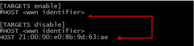 Enabling HBA as Target