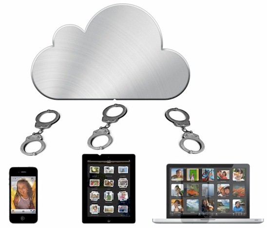 iCloud with handcuffs