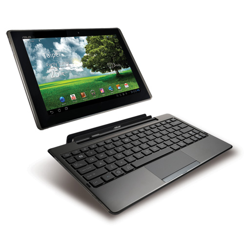 The Asus Transformer, with dock.