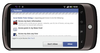 Facebook permissions