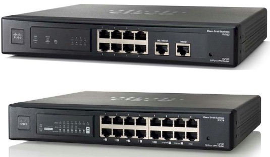 Cisco RV082 and RV016 v3 VPN Routers