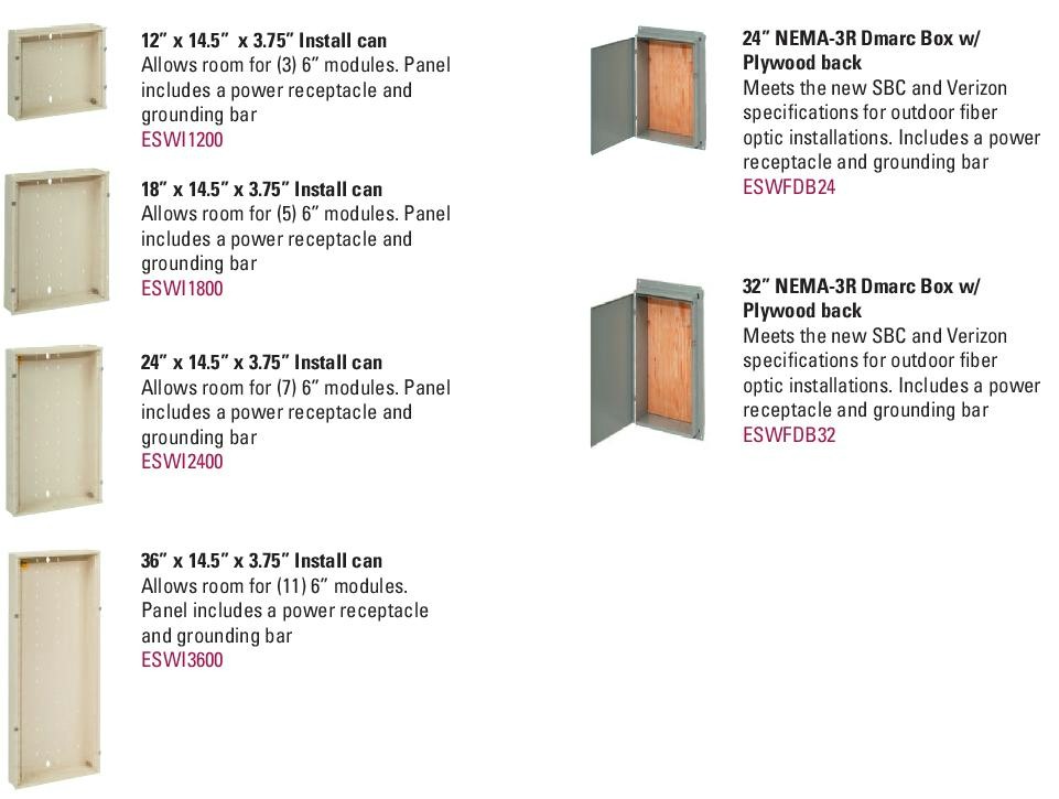 Eaton structured wiring enclosures