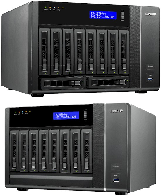 QNAP TS-879 and TS-1079 Pro