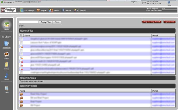 CloudLayer Storage Web GUI CloudLayer Storage Web GUI