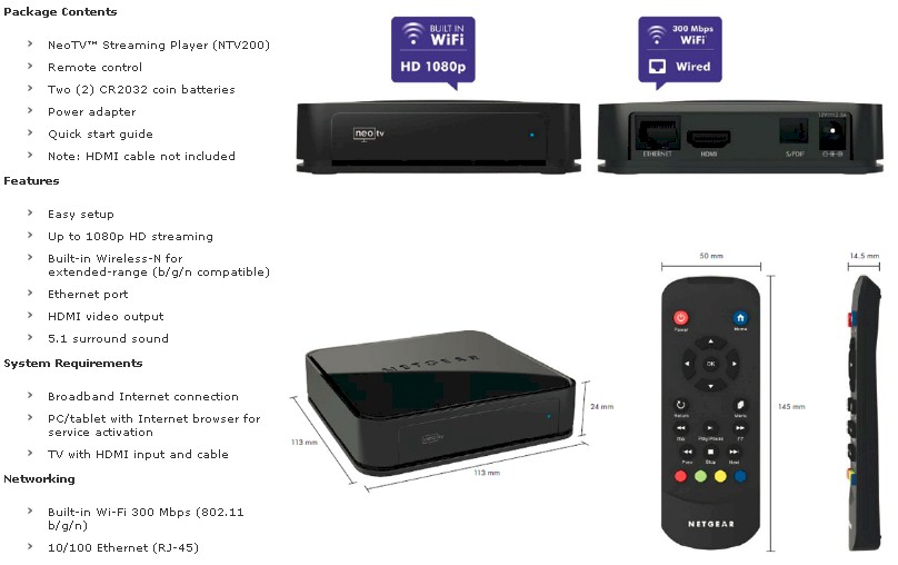 NETGEAR NTV200