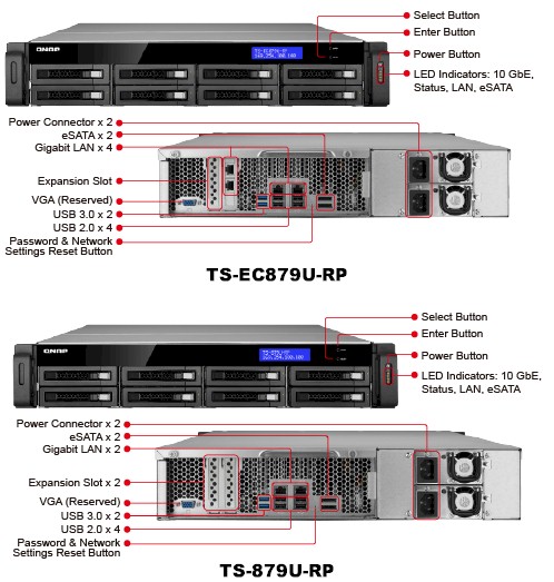 QNAP TS-879 NASes