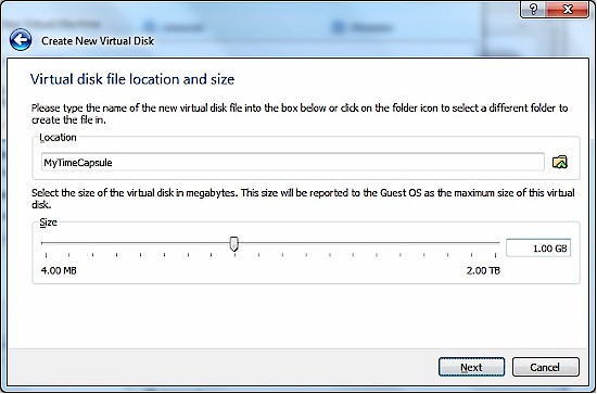 Hard disk location and size Hard disk location and size