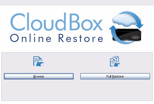 CloudBox Online Restore options