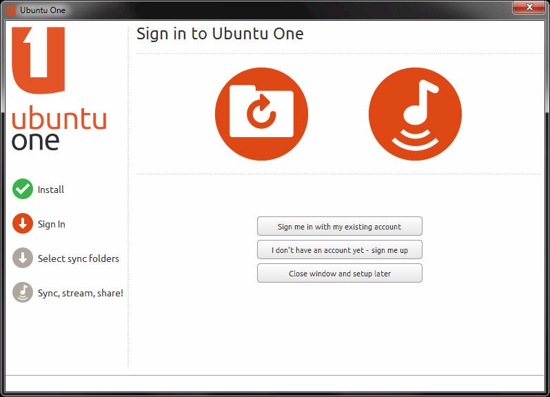 Ubuntu One Setup Configuration