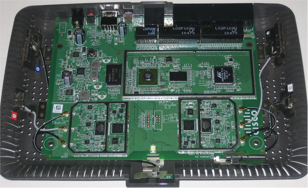 Linksys E4200v2 board