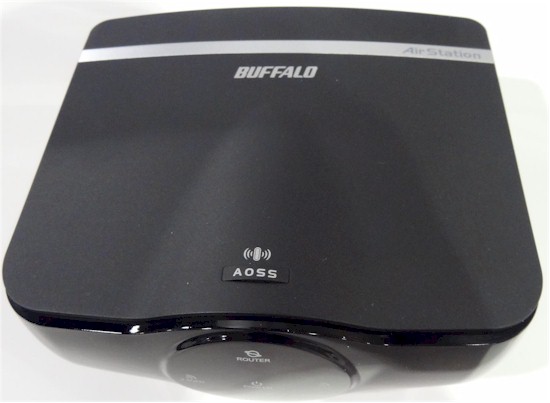 Buffalo AirStation WZR-1750H 802.11ac wireless router - top view