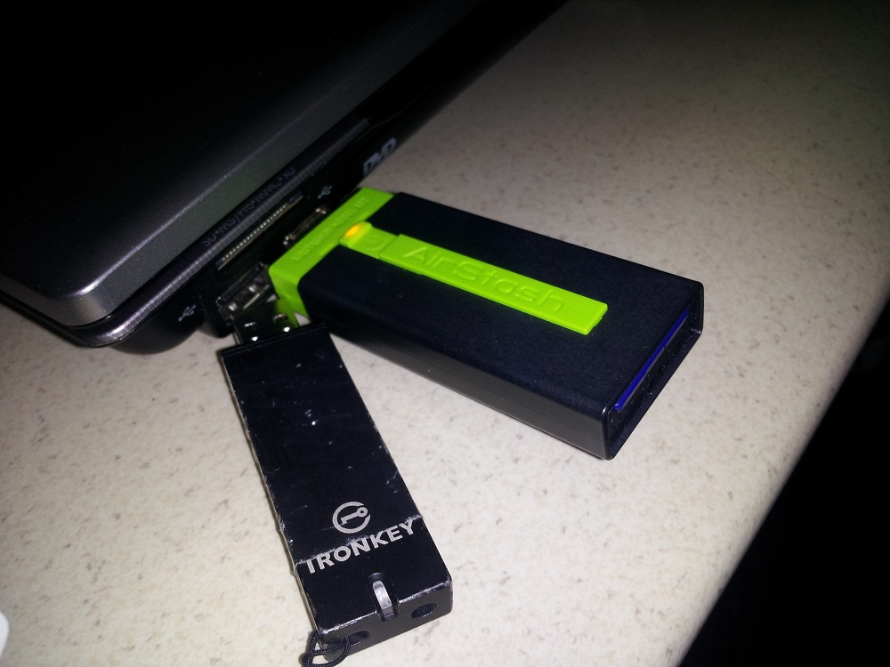 AirStash covering two slots AirStash covering two slots