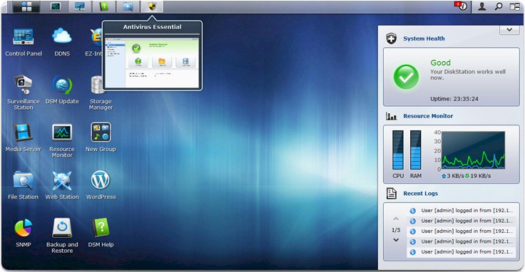 Synology DSM 4.0 screenshot