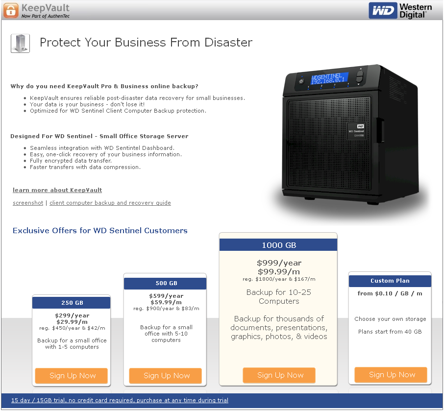 WD KeepVault