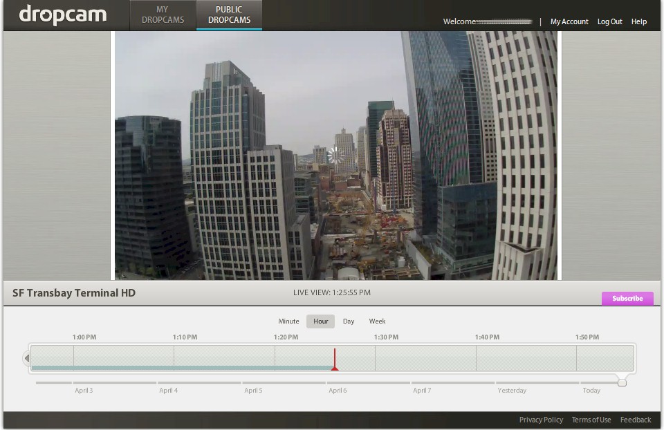 Dropcam HD GUI