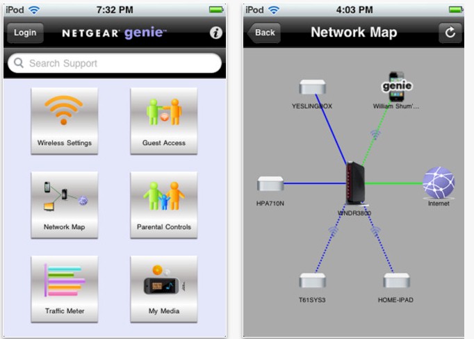 NETGEAR Genie app - iPhone version