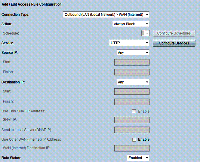 Access rule