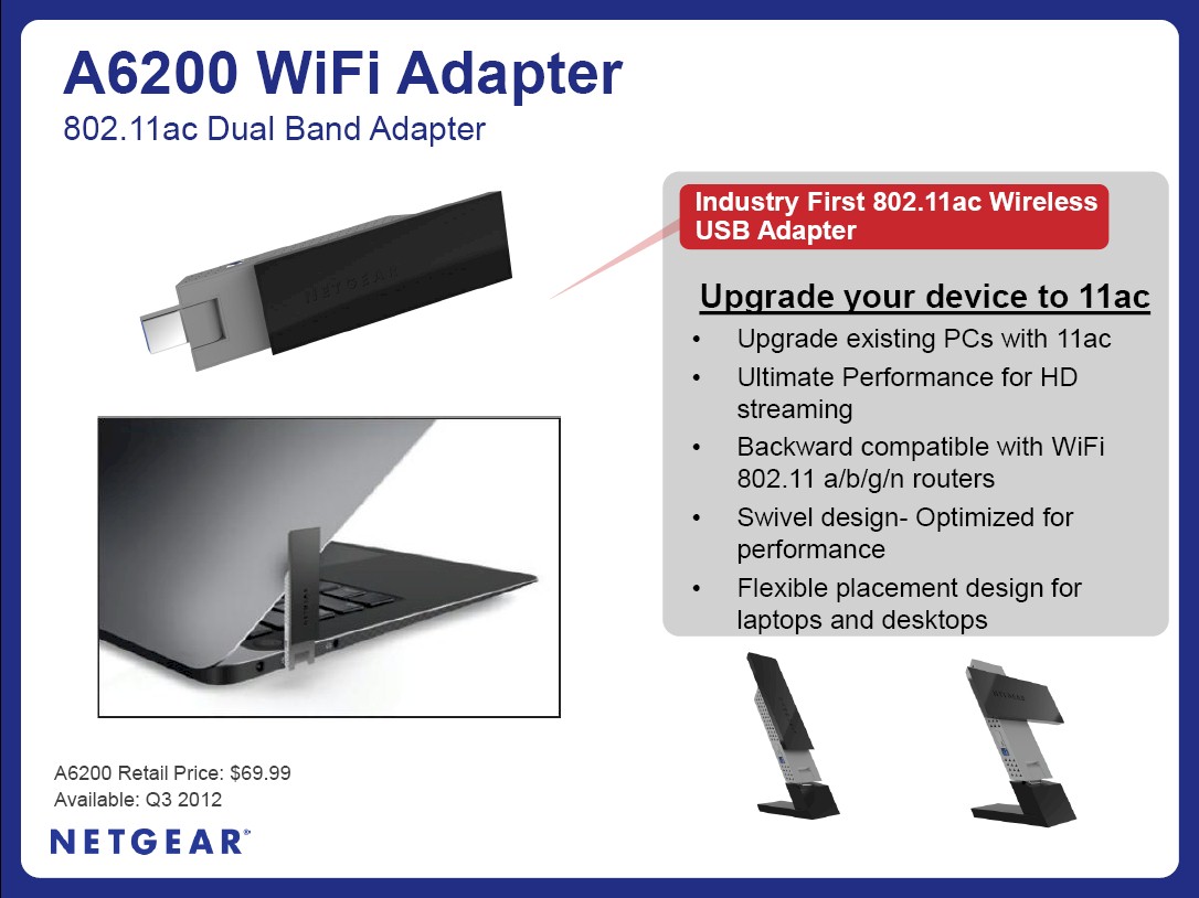 NETGEAR R6200 slide