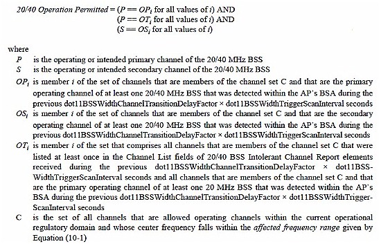 40 MHz mode scan equation 10-2