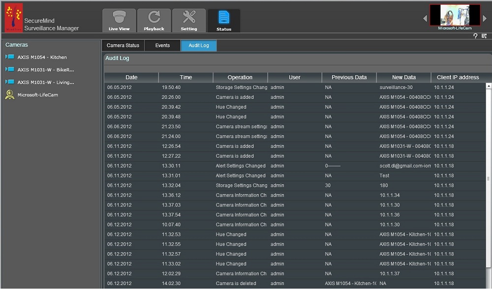 Nice audit logs tab, showing much detail Nice audit logs tab, showing much detail