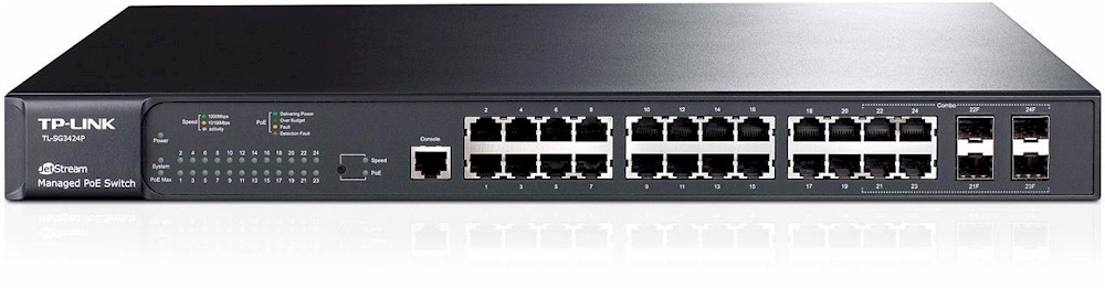 TP-LINK TL-SG3424P JetStream Gigabit L2 Managed PoE Switch