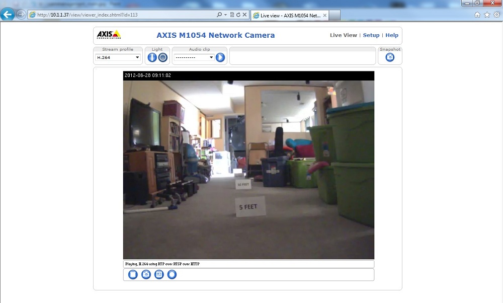 AXIS M1054 Live View AXIS M1054 Live View