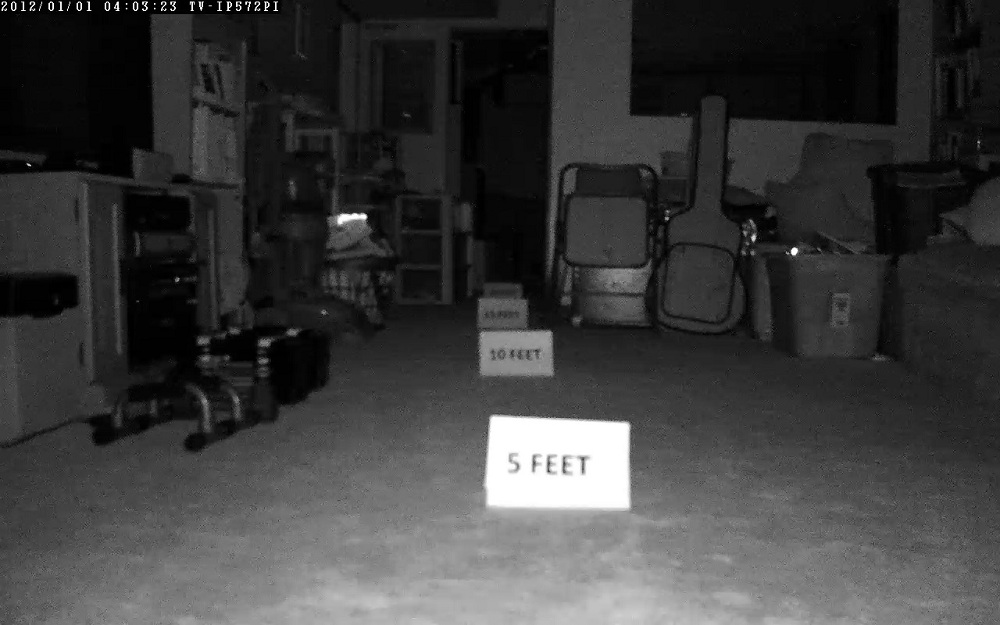 Night image from the TRENDnet TV-IP572PI with 4 IR LEDs Night image from the TRENDnet TV-IP572PI with 4 IR LEDs
