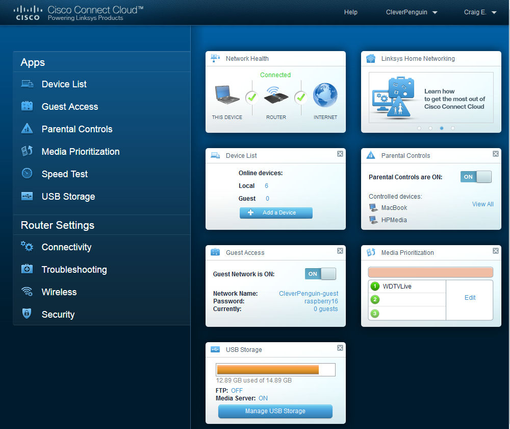 Cisco Connect Cloud Dashboard