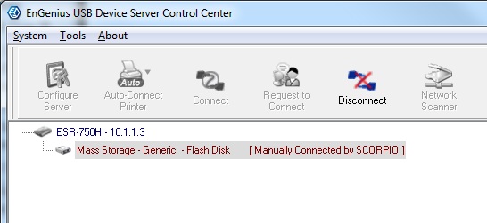 Engenius USB Device Service (UDS) Control Center software