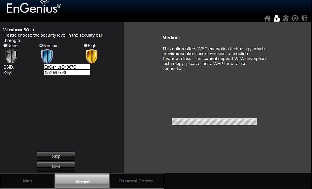 Default wireless password on the ESR750H Default wireless password on the ESR750H