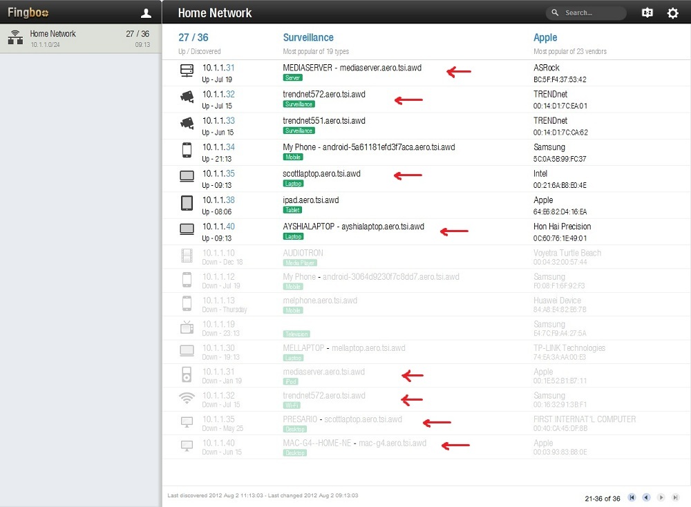Example of occasional hostname confusion within Fing and Fingbox Example of occasional hostname confusion within Fing and Fingbox
