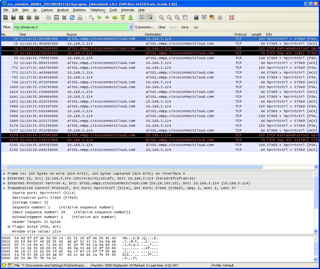 CCC "Heartbeat" Wireshark capture