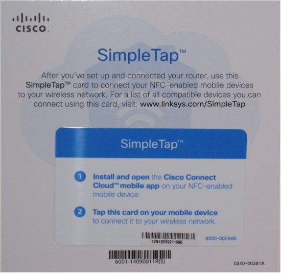 Bundled SimpleTap card