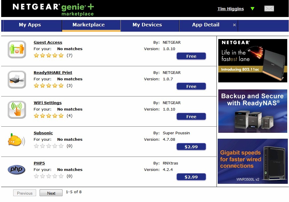 NETGEAR genie+ marketplace