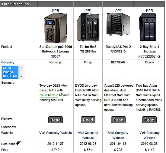 Dual-bay dual-core Intel powered NASes