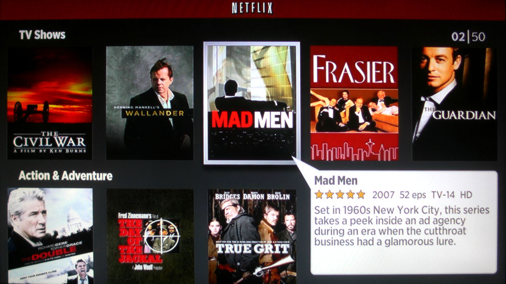 Roku Netflix Interface